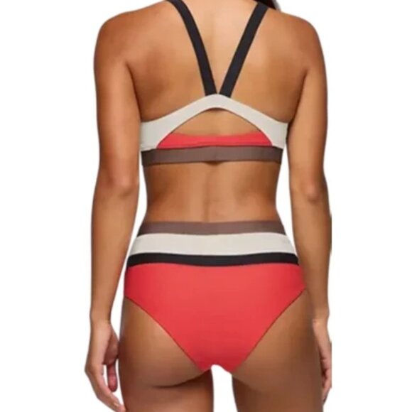 prAna Baja Bound High Rise Swim Bottoms Size XL | NWT | Eco Colorblock - Picture 2 of 2